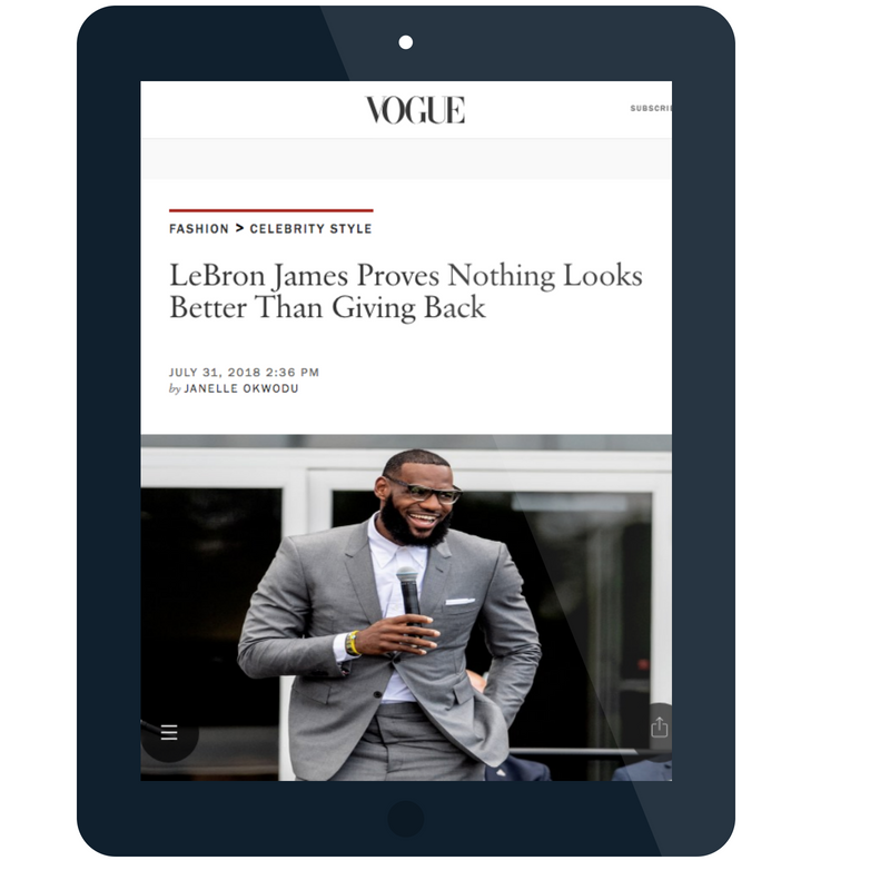 new podcast, lebron on vogue.com