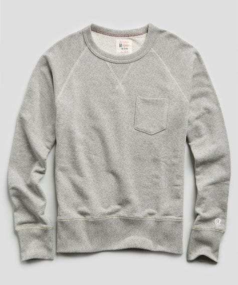 todd snyder grey sweatshirt