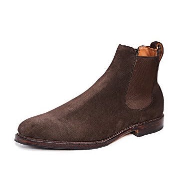 allen edmonds suede chelsea boot