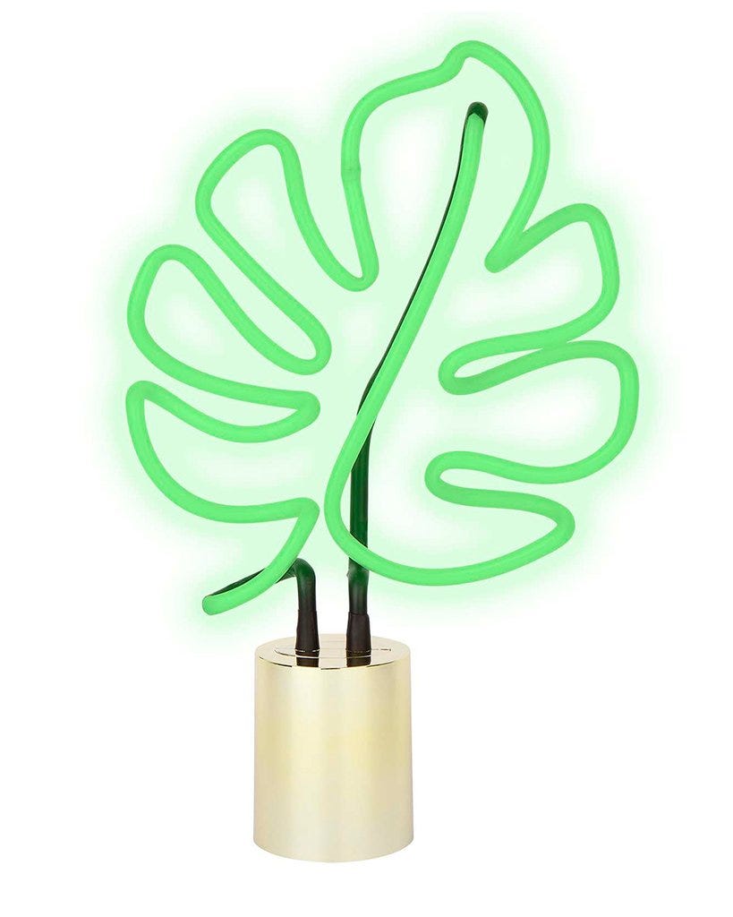 neon plant lamp