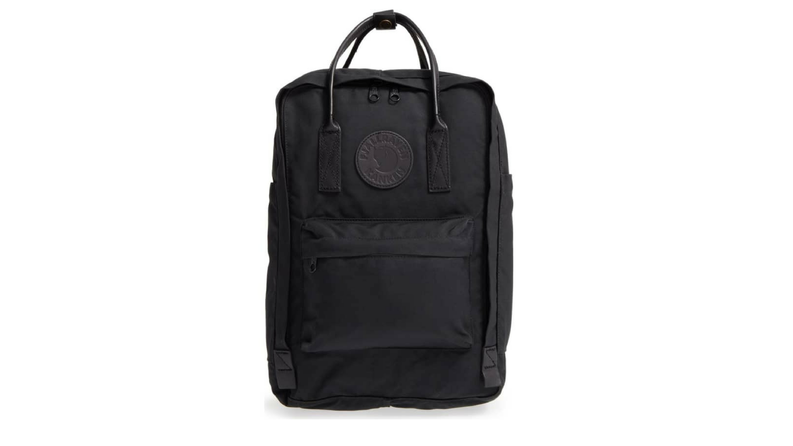 fjallraven black backpack