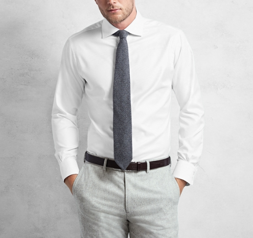 man in white dress shirt