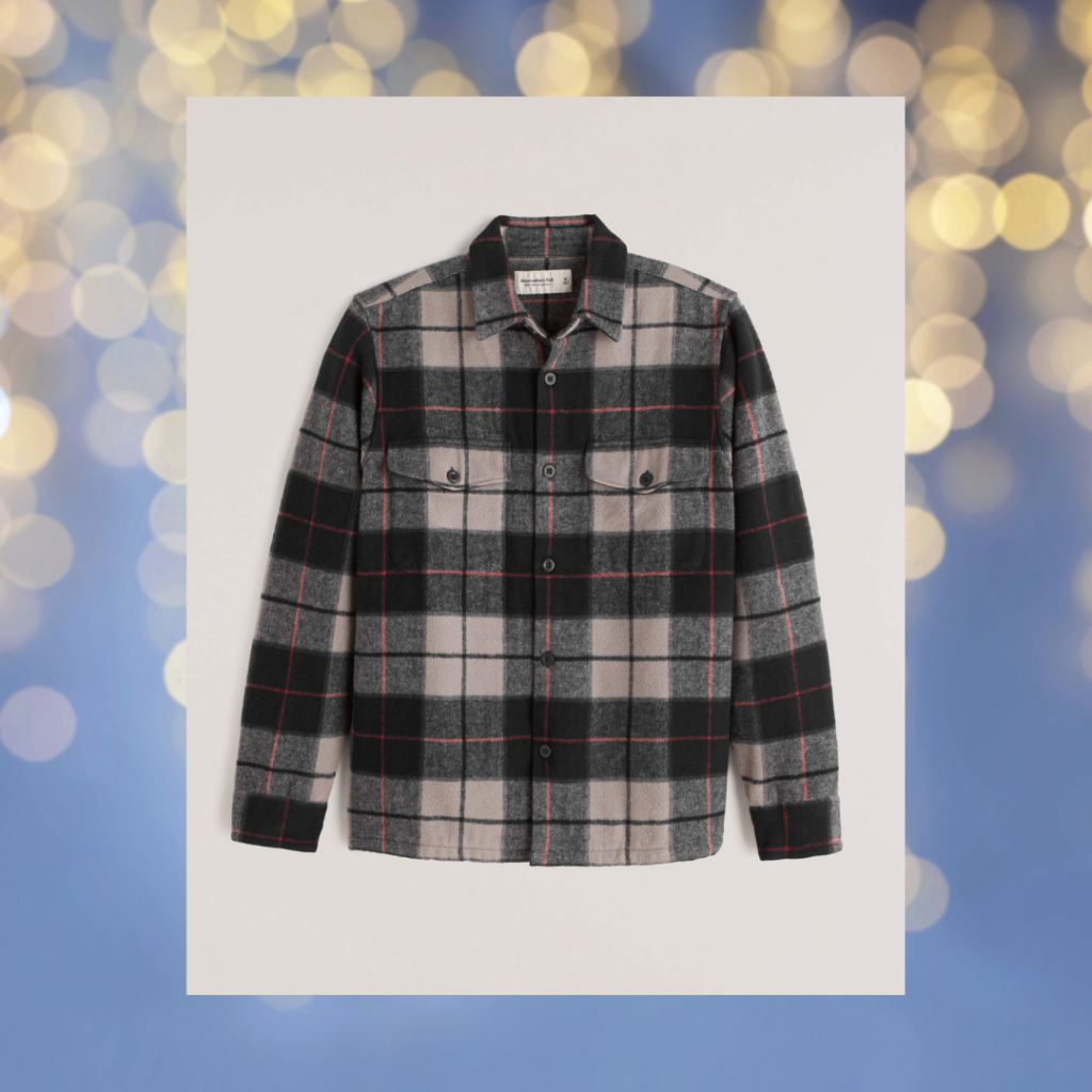 abercrombie & fitch plaid shirt jacket