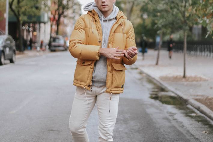 pop of color mens outfit
