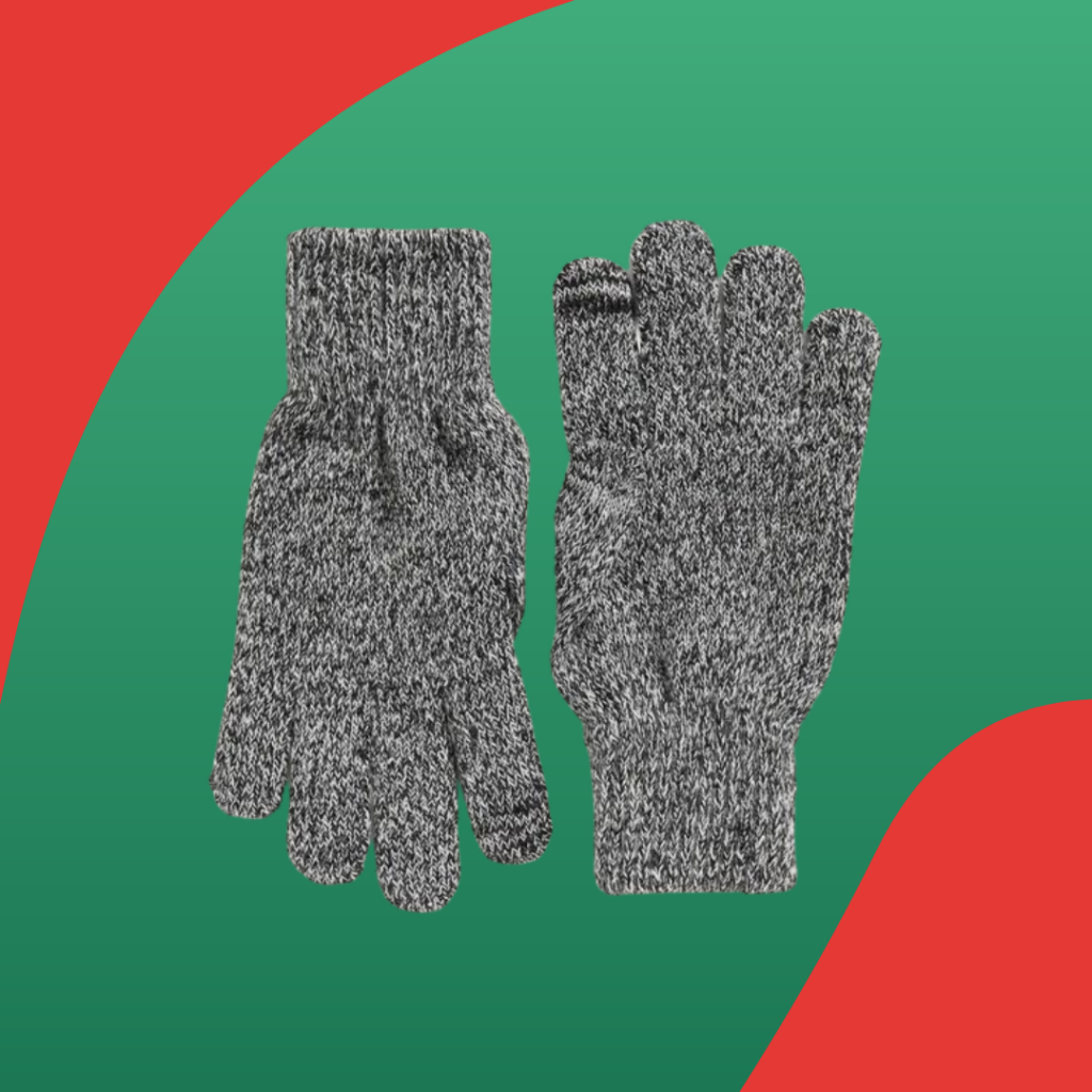 Old Navy marled knit text-friendly gloves