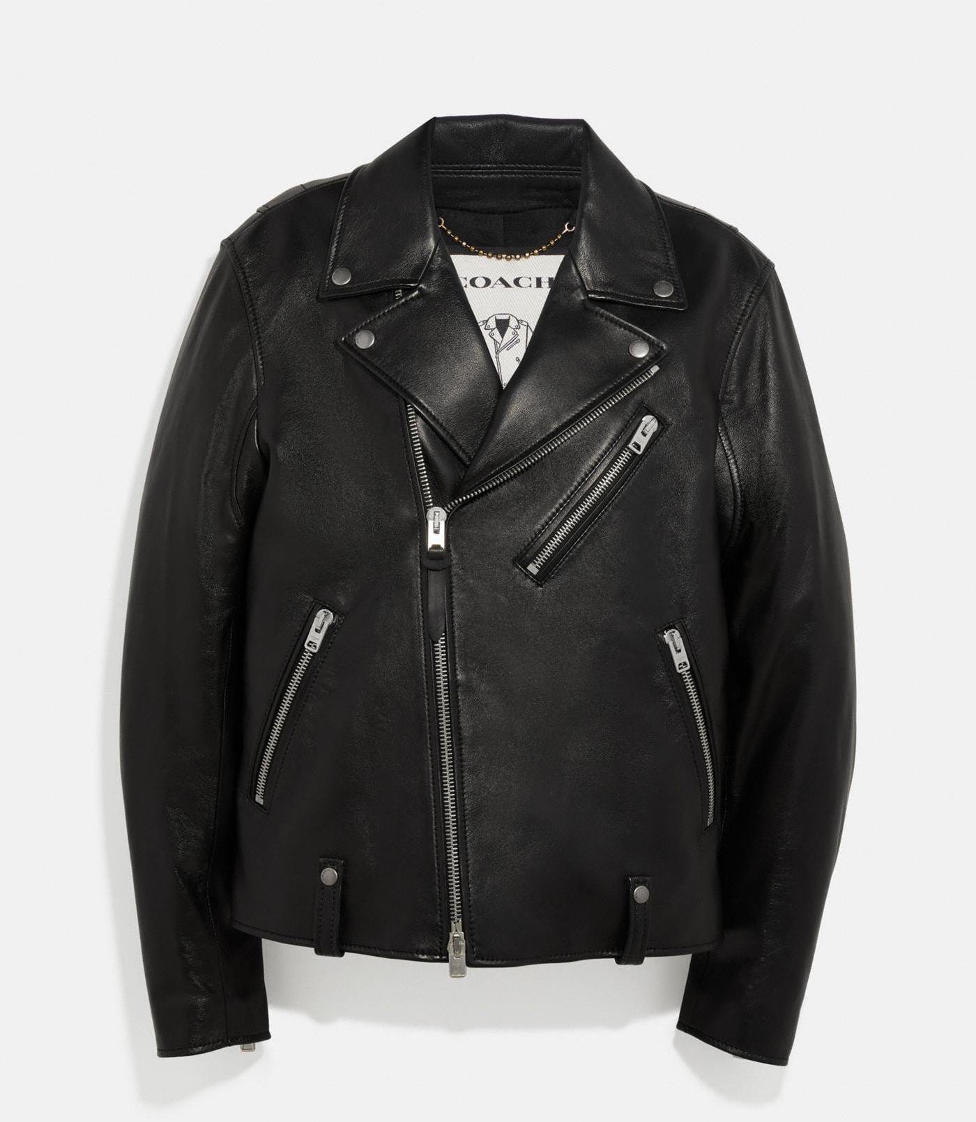 Coach Leather Moto Jacket, best spring jackets