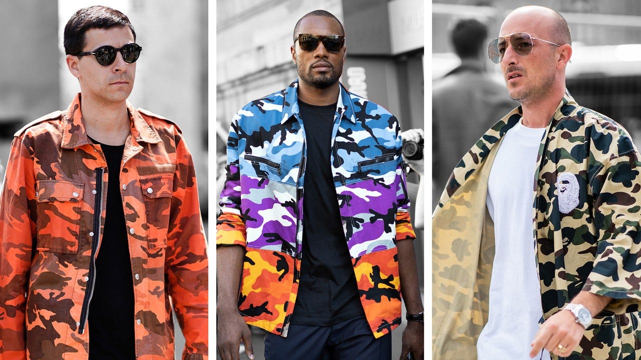 How To Pull Off Camouflage Outfit This Season- Camo Outfit Ideas   Camouflage outfits, Leather jacket outfit men, Camo jacket outfit