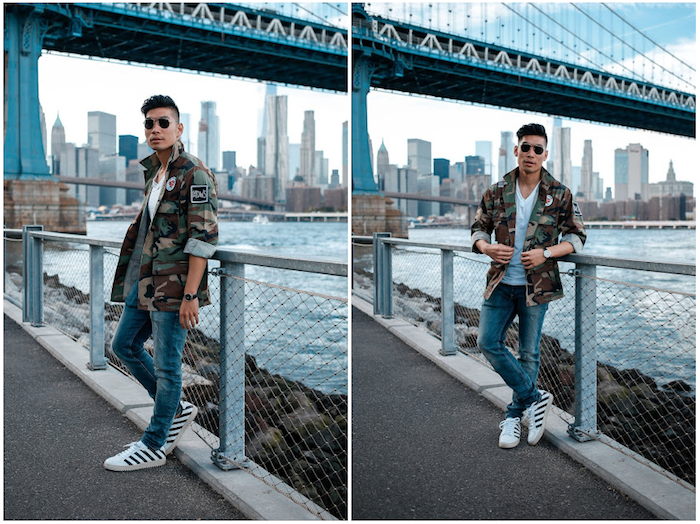 How To Pull Off Camouflage Outfit This Season- Camo Outfit Ideas   Camouflage outfits, Leather jacket outfit men, Camo jacket outfit