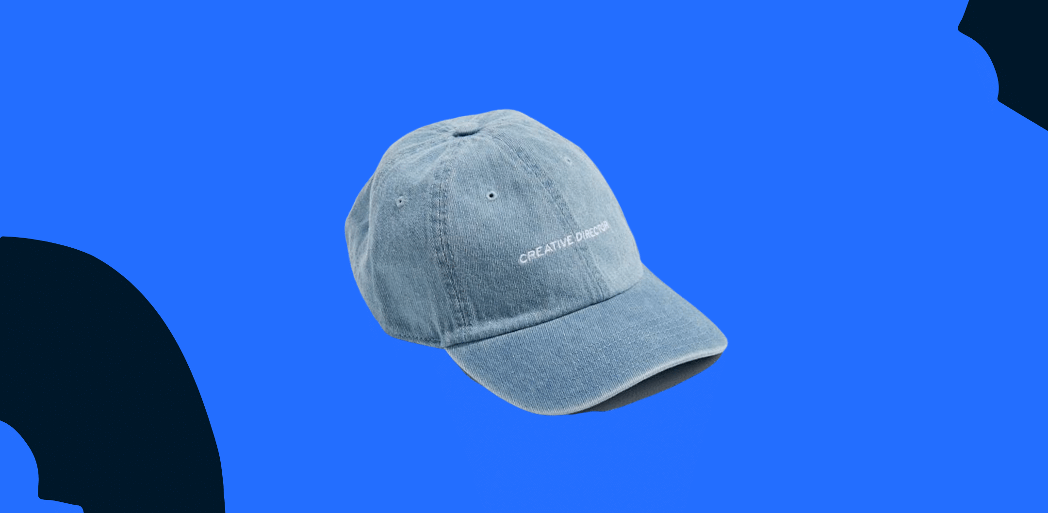 baseball cap with a on it