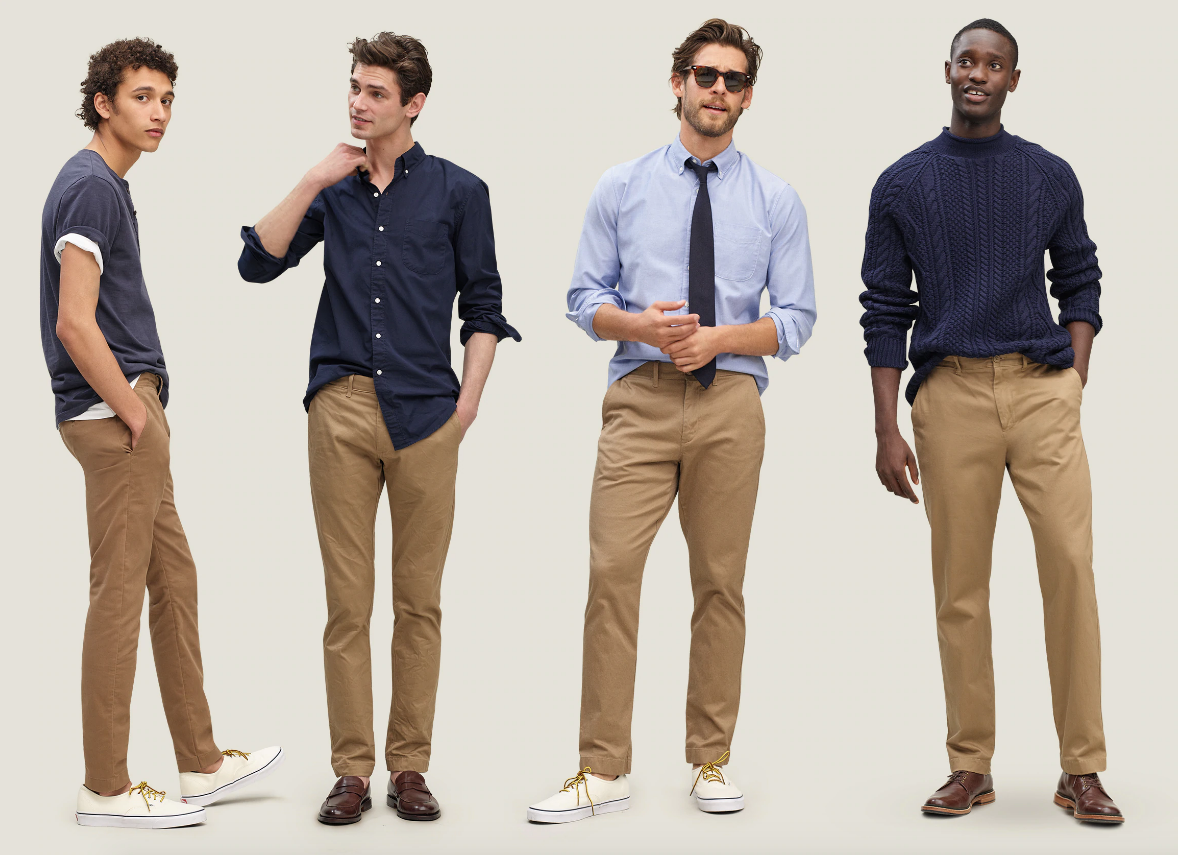 What to wear with dark khakis