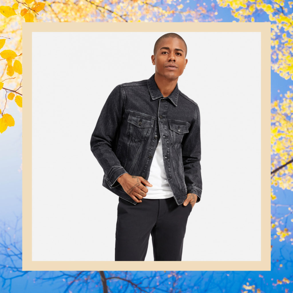 everlane black denim jacket