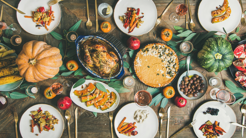 Expandable Thanksgiving dinner pants make eating easier