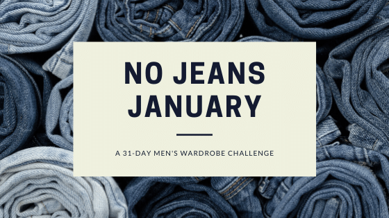 no jeans january wardrobe challenge