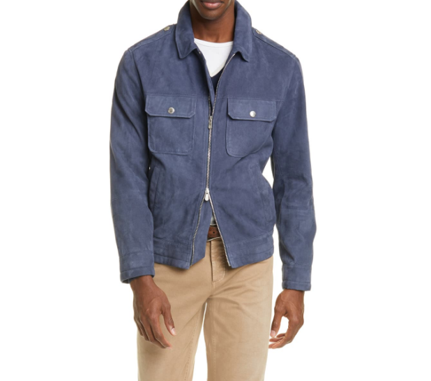 Brunello Cucinelli suede jacket 