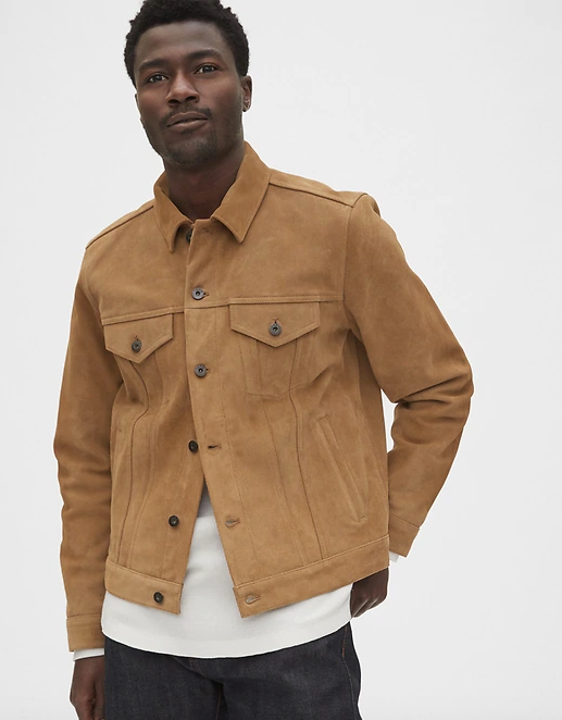 Mens suede jacket on sale style