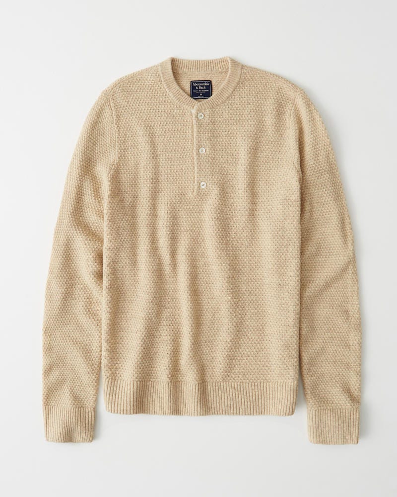 abercrombie & fitch henley sweater