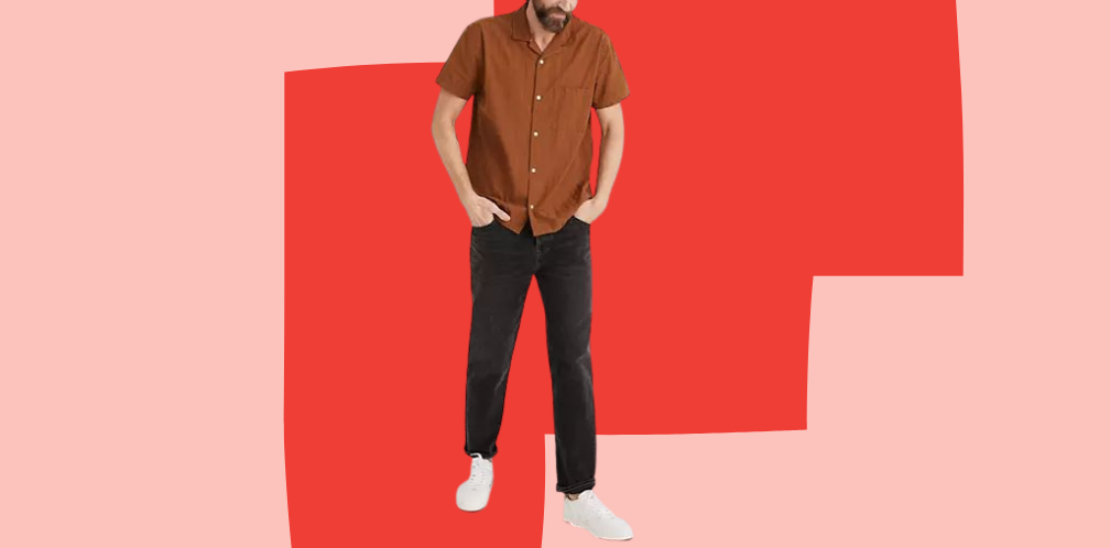 Madewell solid-colored camp shirt
