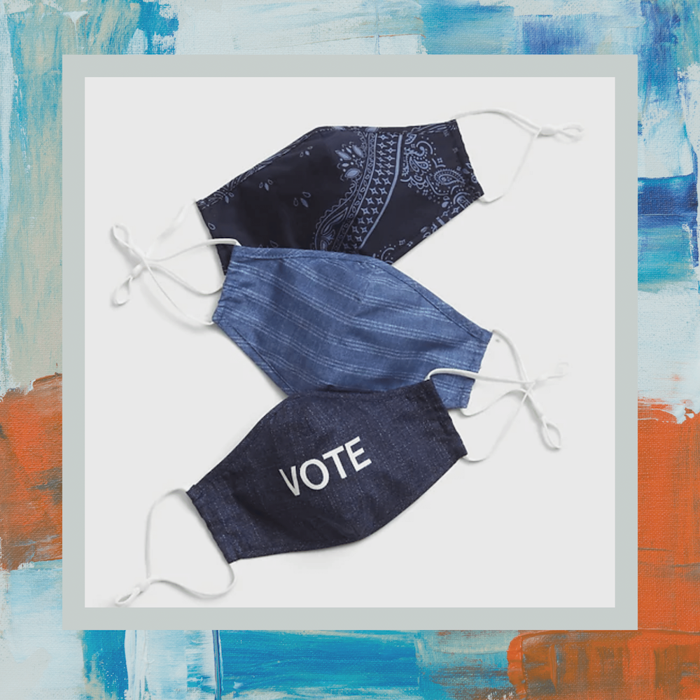 gap vote face masks, best voter merch