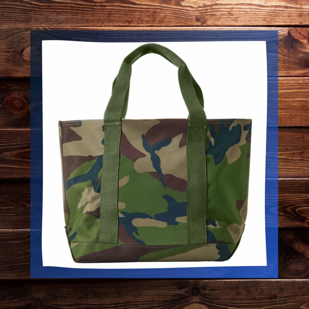 l.l. bean camo tote bag, best fall bags for men