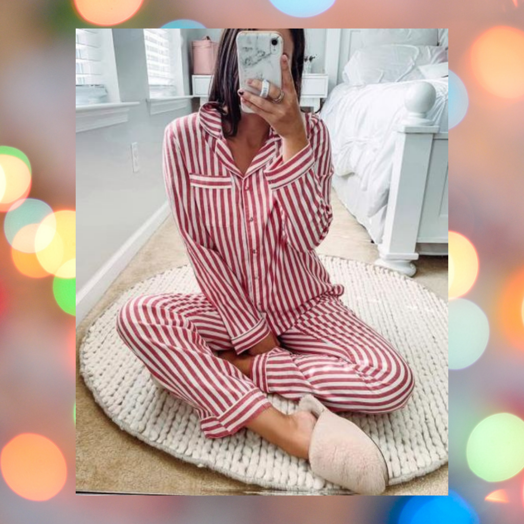 Target striped pajama set
