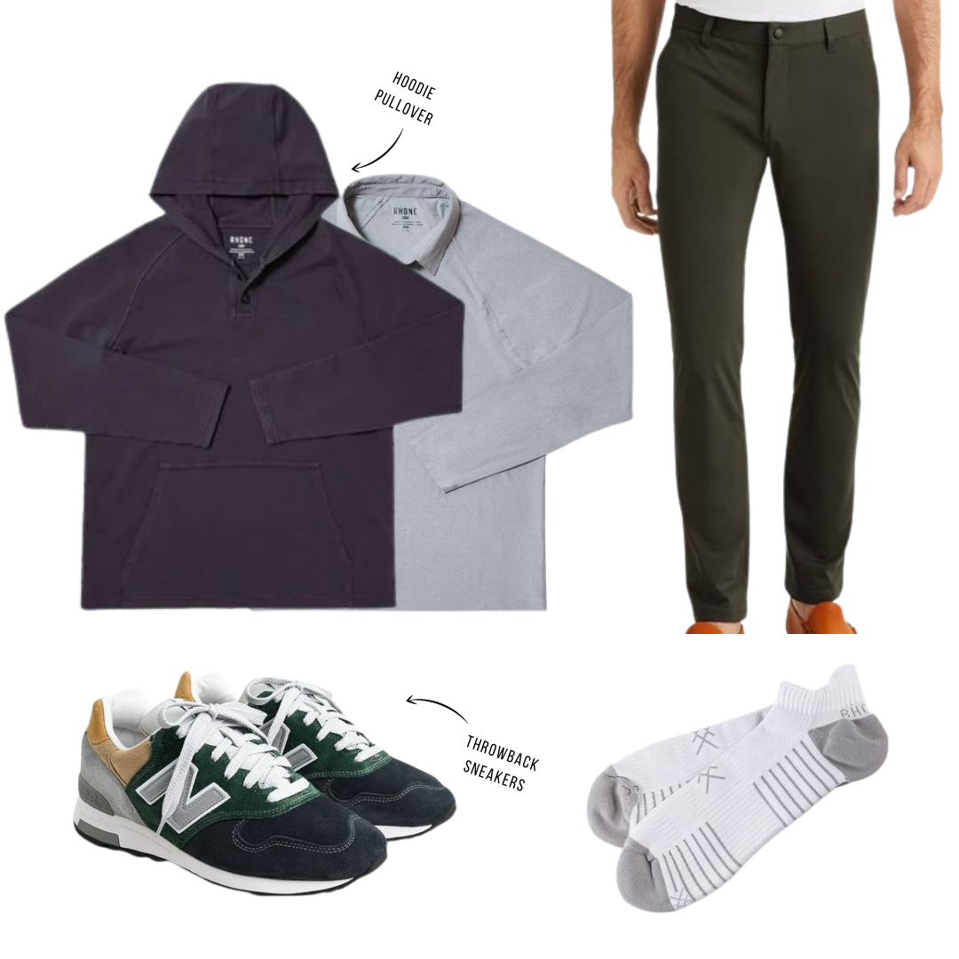 rhone commuter pants outfit