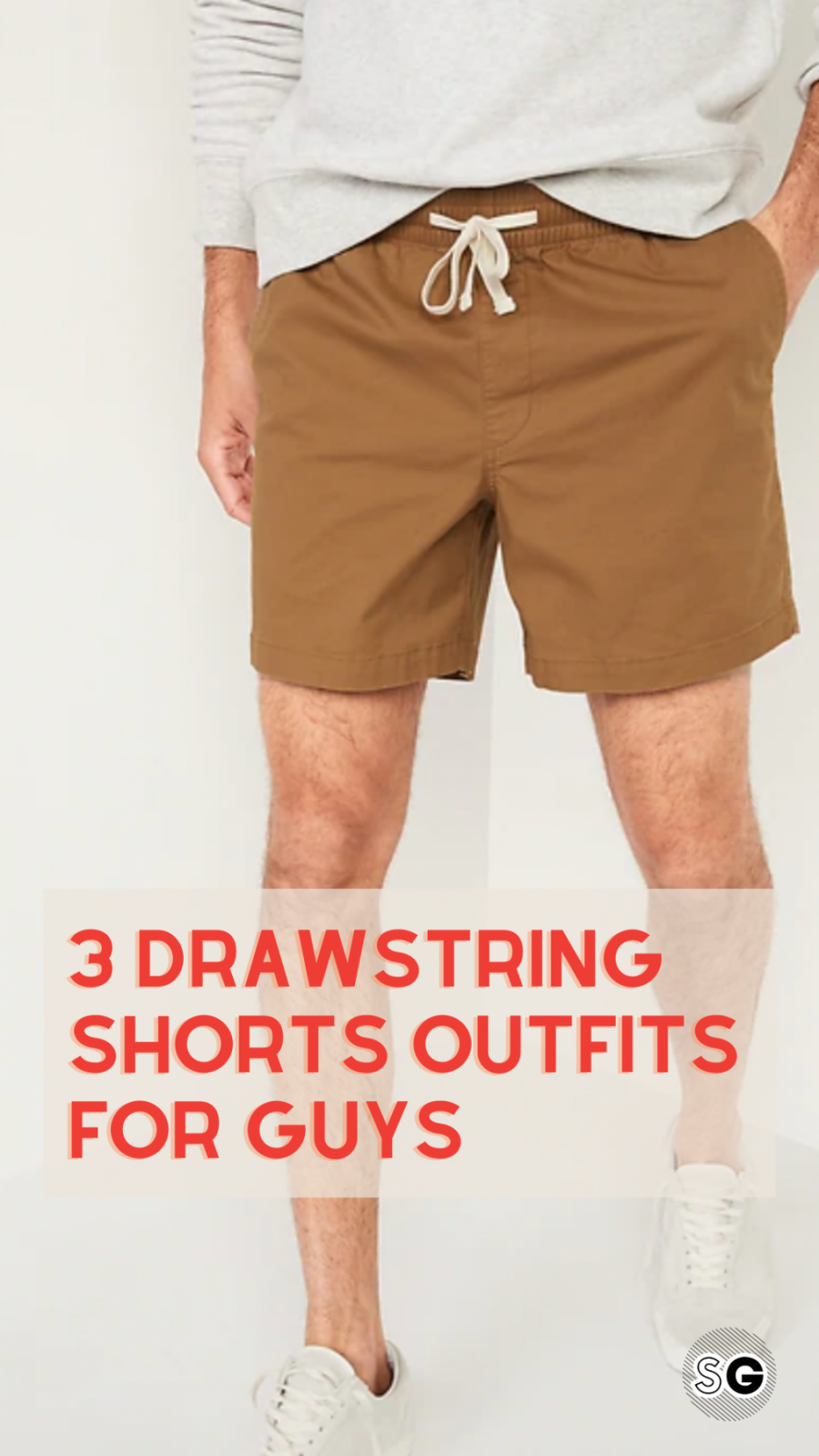3 Drawstring Shorts Outfits for Guys