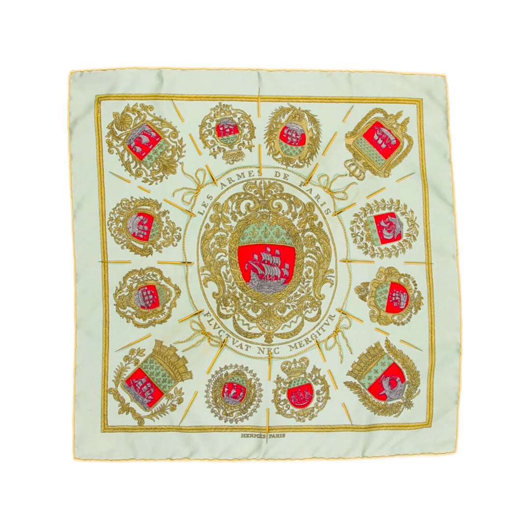 hermes scarf on the realreal