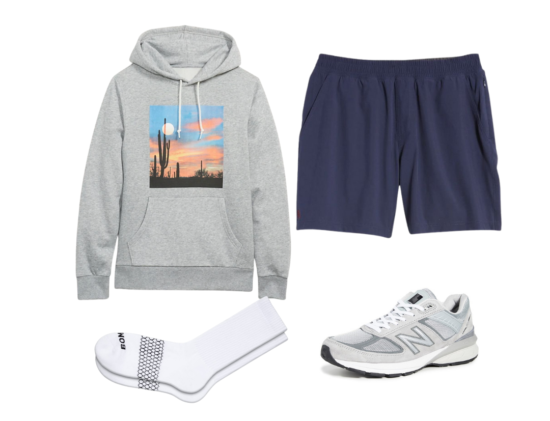 White sweatshirt outfit online mens