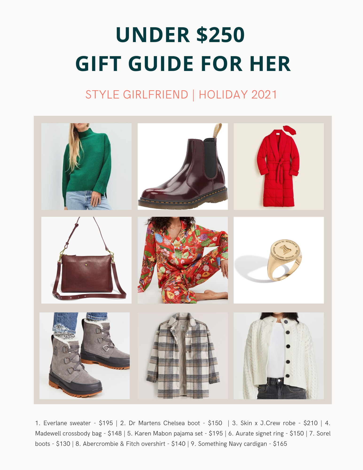 gifts under $250 for her