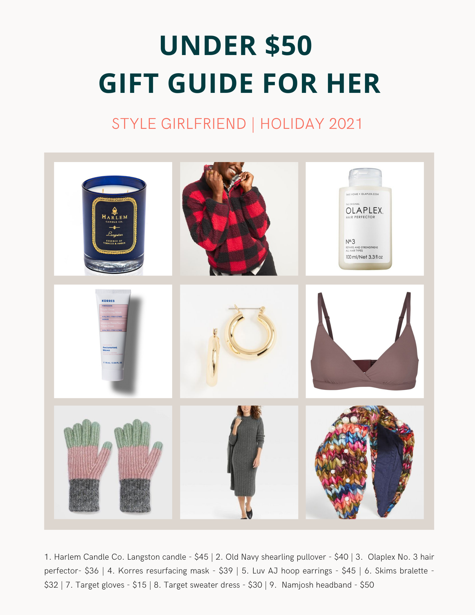 women's gift guide under $50