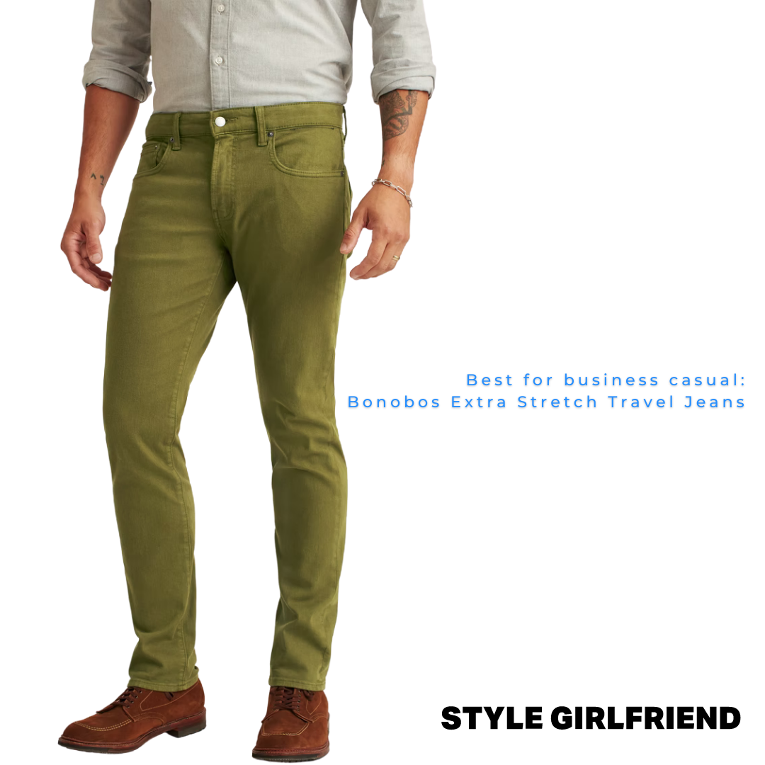 Bonobos Extra Stretch Travel Jeans, the best business casual jeans for men