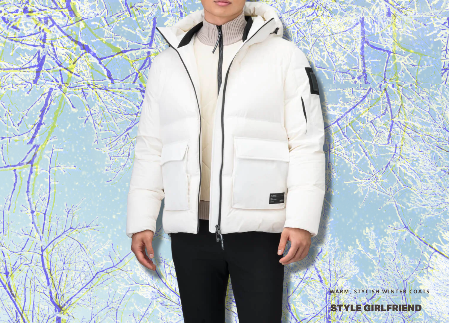 Men's Winter Parka Jacket with Hood - Fashionable Warm Coat, Casual  Outerwear for Cold Weather