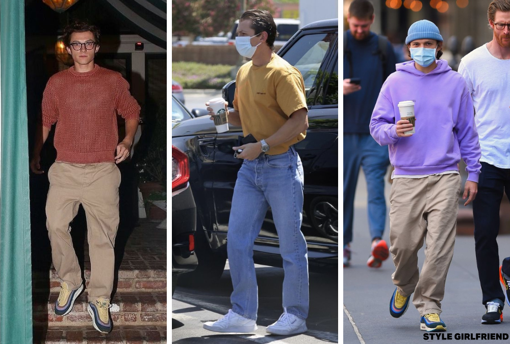 Styl casual Tom Holland