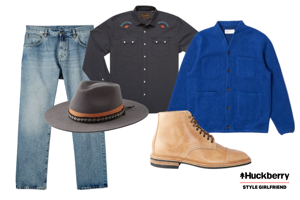 men's fall outfit tips, how to wear a cowboy hat