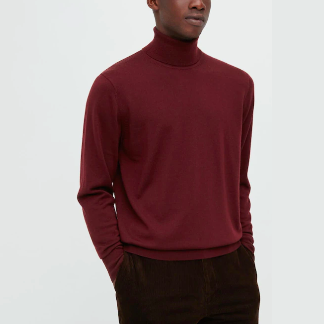 uniqlo wine turtleneck