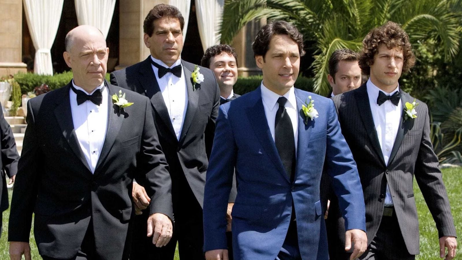 i love you man wedding scene with paul rudd in blue tuxedo