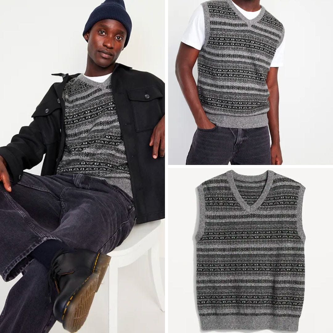 Sweater vests for hot sale mens old navy