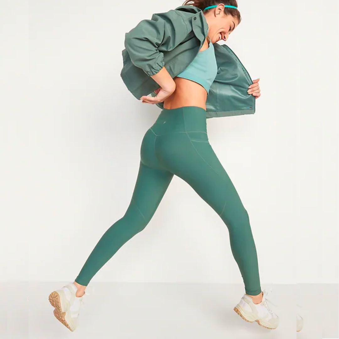 old navy green activewear set