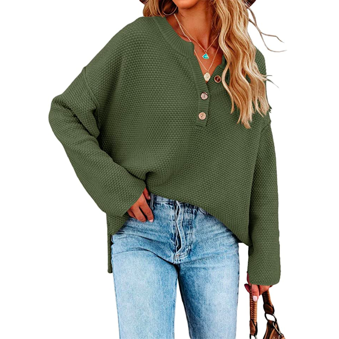 Amazon henley sweater for women