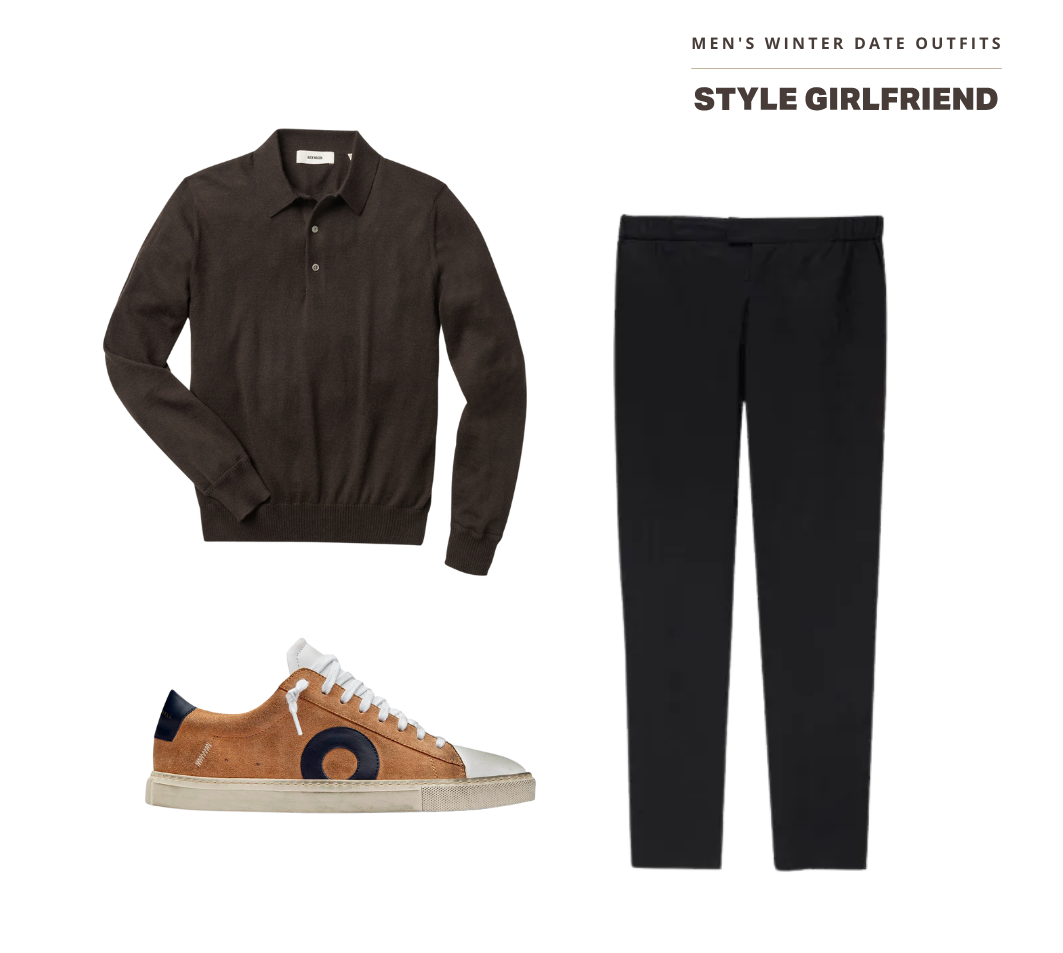 stylish winter date outfit for men, what to wear on a dinner date for guys