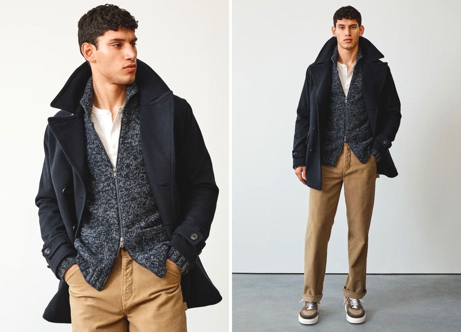 todd snyder navy peacoat