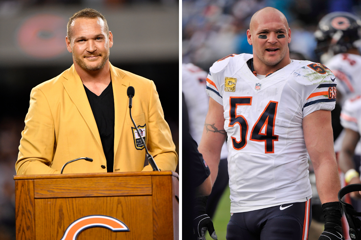 Brian Urlacher before and after