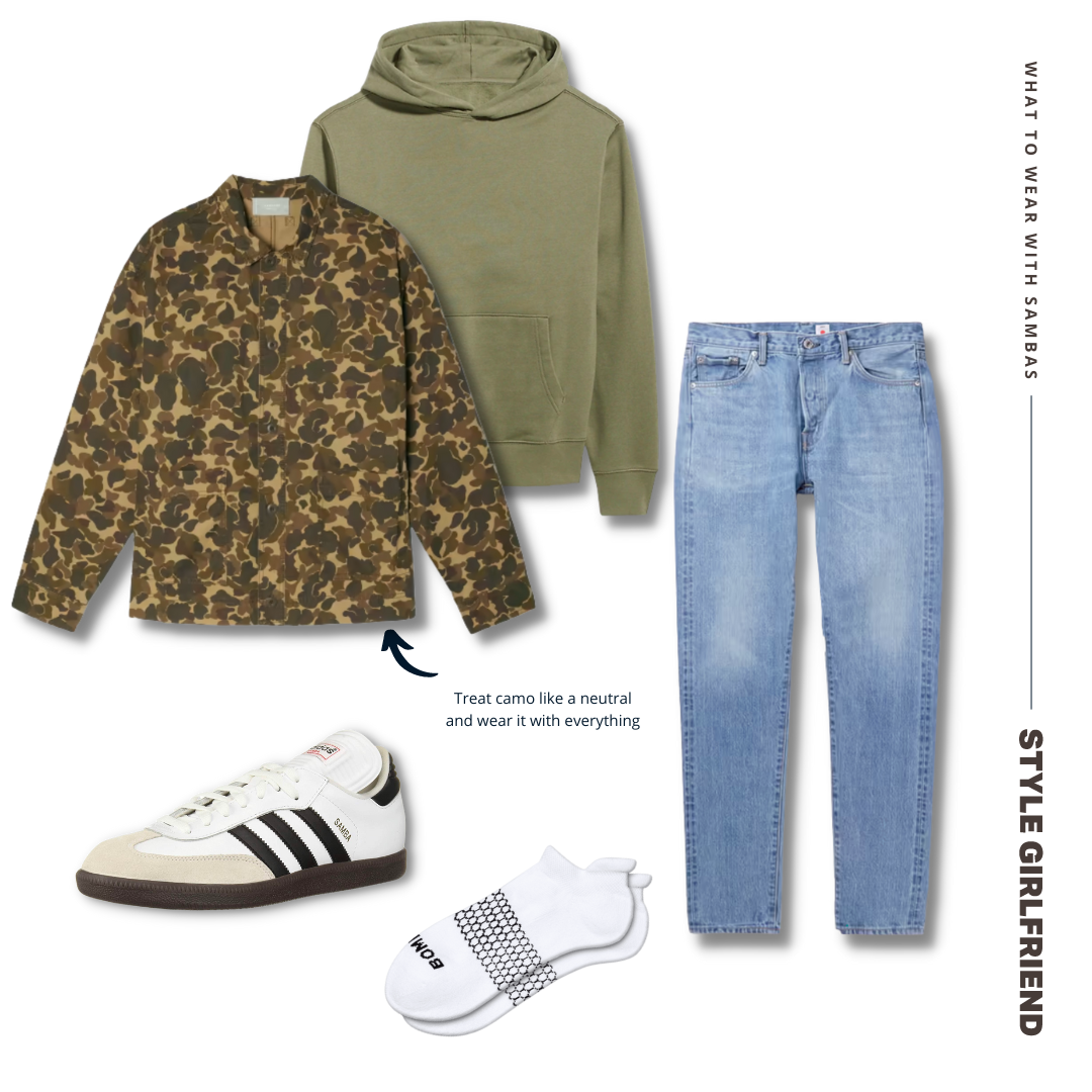 4 Men's Outfits to Wear with Adidas Samba Sneakers