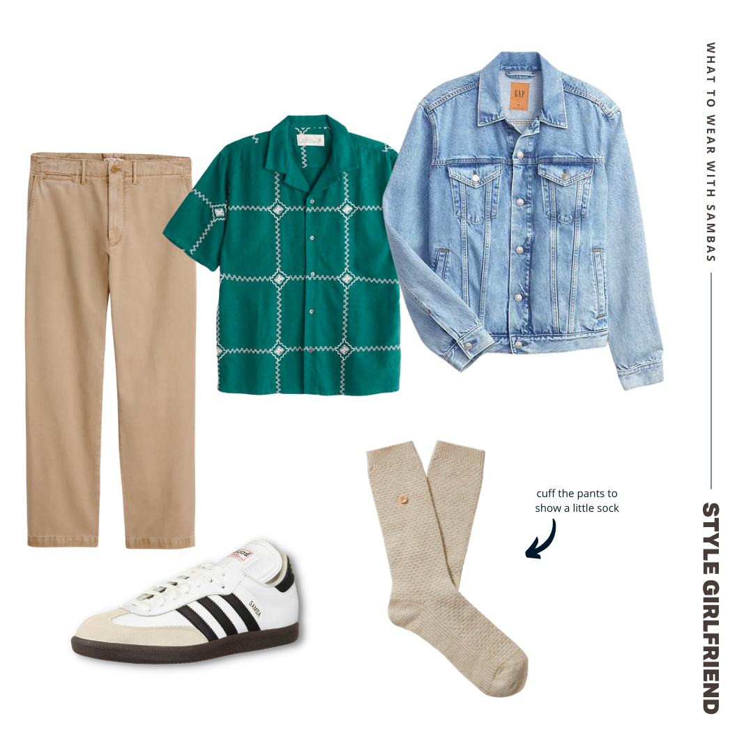 4 Men's Outfits to Wear with Adidas Samba Sneakers