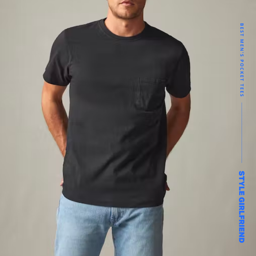 Black Pocket Tee