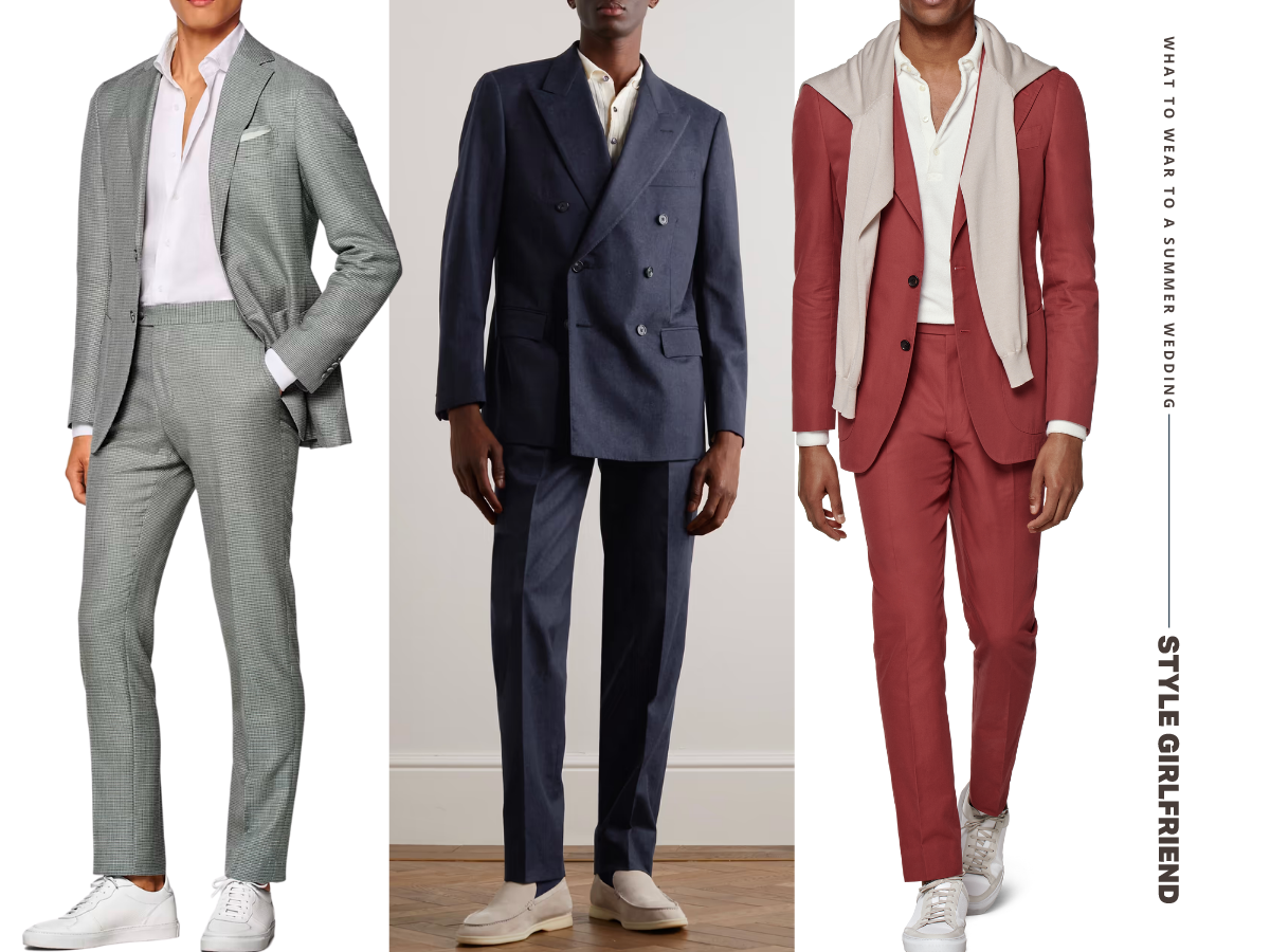 men's wedding guest outfit for cocktail attire dress code