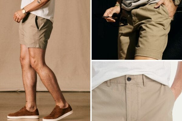 trio of the best men's chino shorts 2024