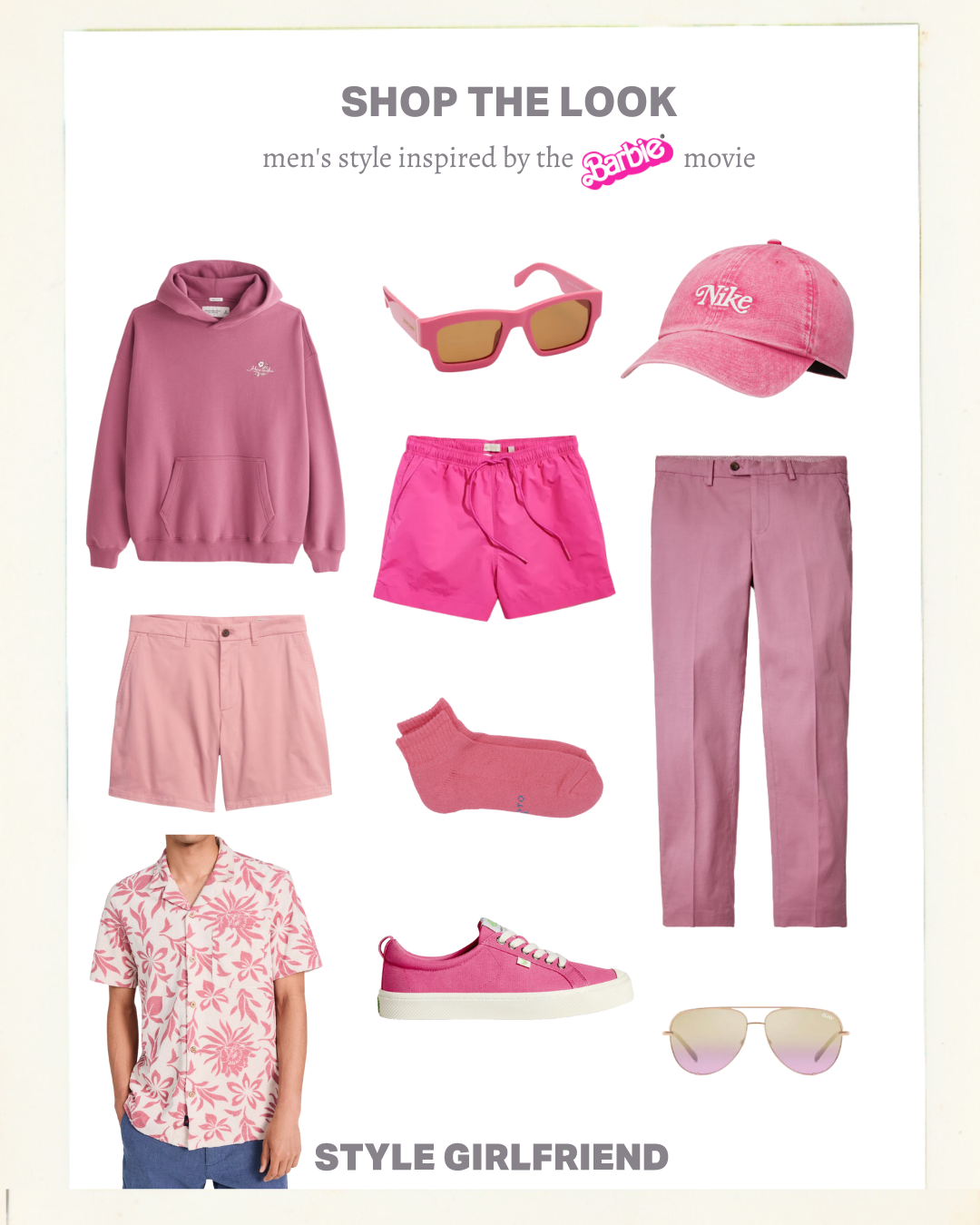 Barbie rosa Outfit für Männer
