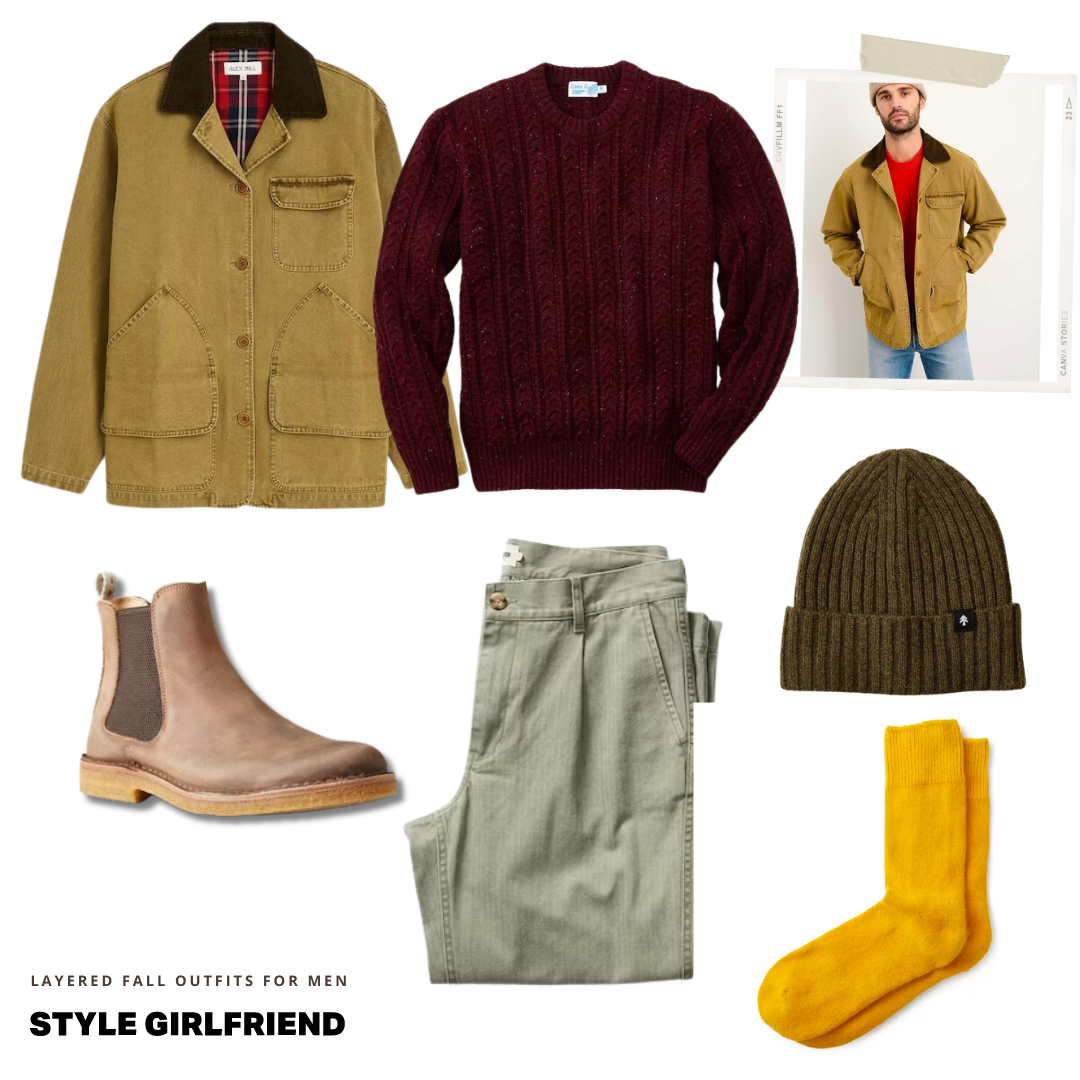 how to wear layers in a fall men's outfit