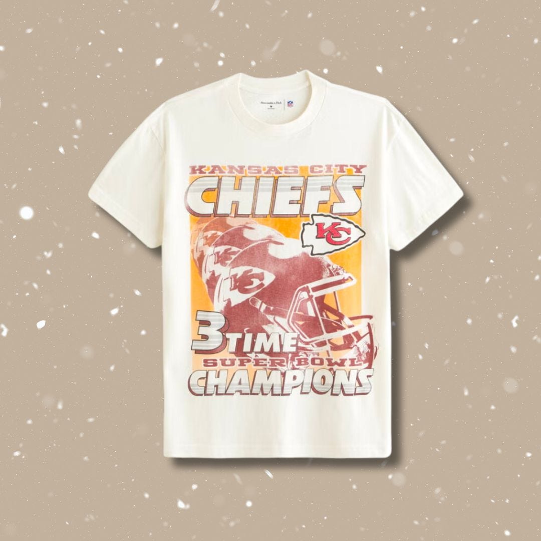 abercrombie and fitch kansas city chiefs t-shirt